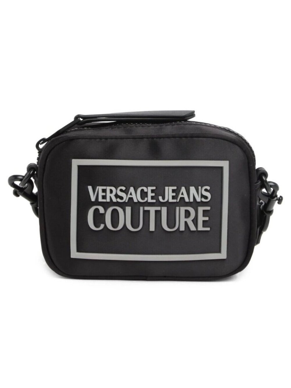 Versace Jeans Couture Women's Soft Pouch Logo Clutch Bag Purse in Black